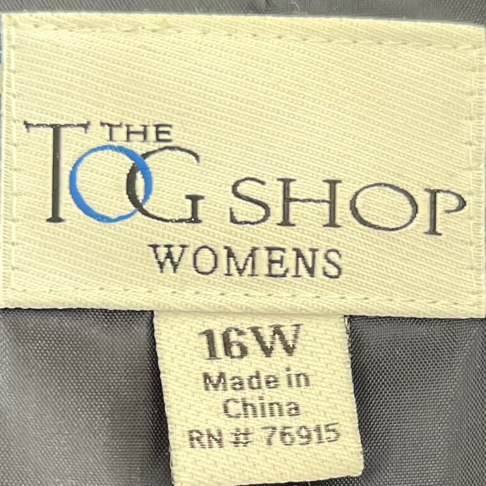 Tog Shop Navy Wool-Blend Blazer Size 16W - Picture 3 of 6